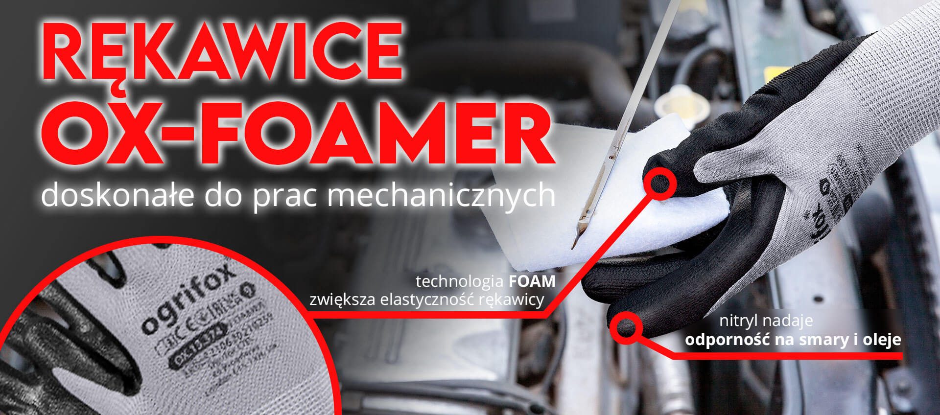 rekawice dla wulkanizatorow OX-FOAMER