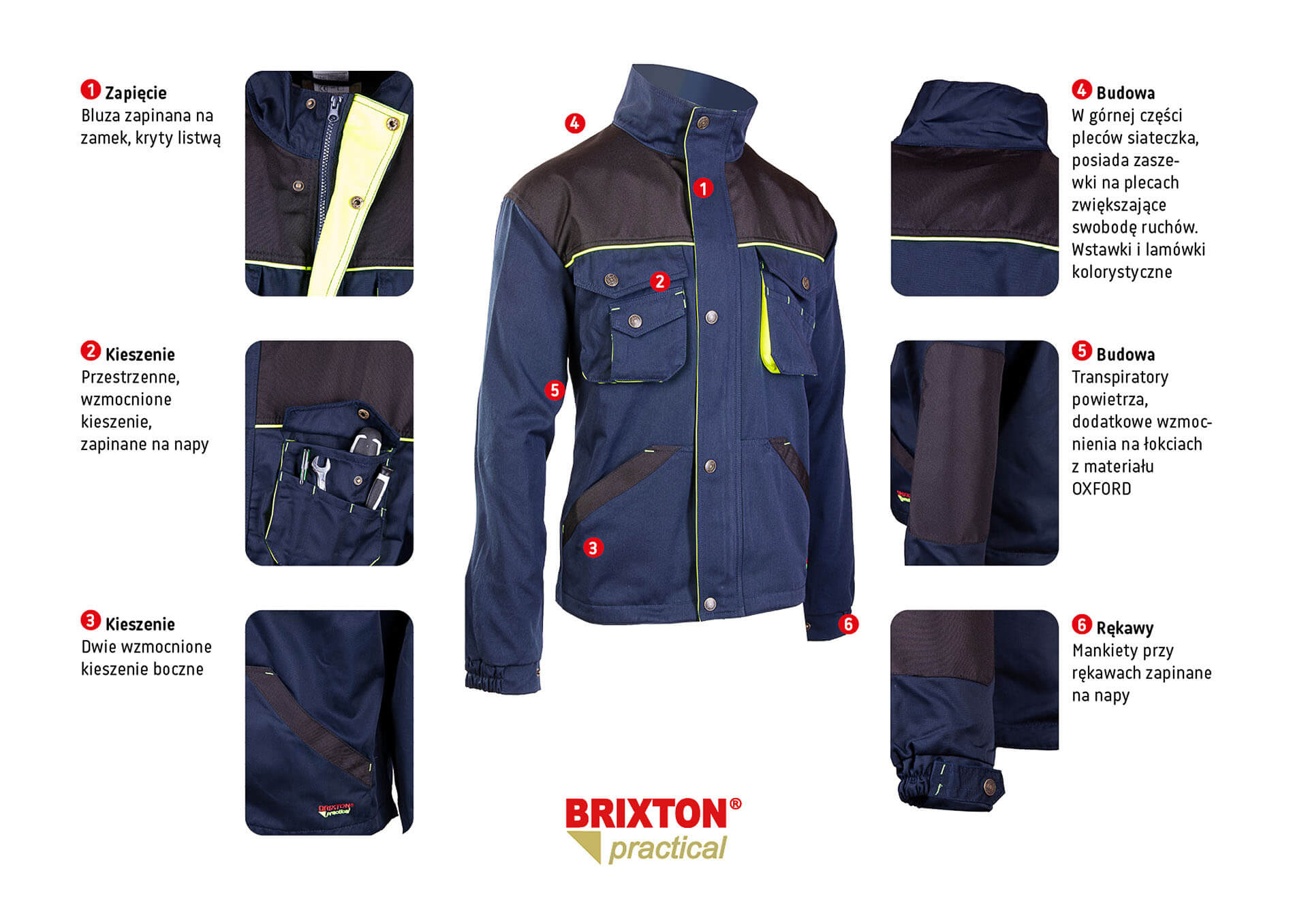 Bluza robocza Polstar Brixton Practical