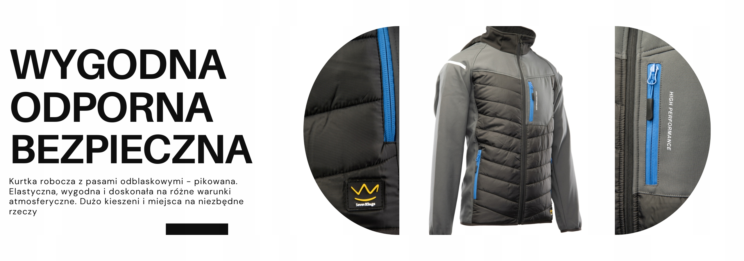 Kurtka robocza softshell wodoodporna TOPAZ Seven Kings - stalowa