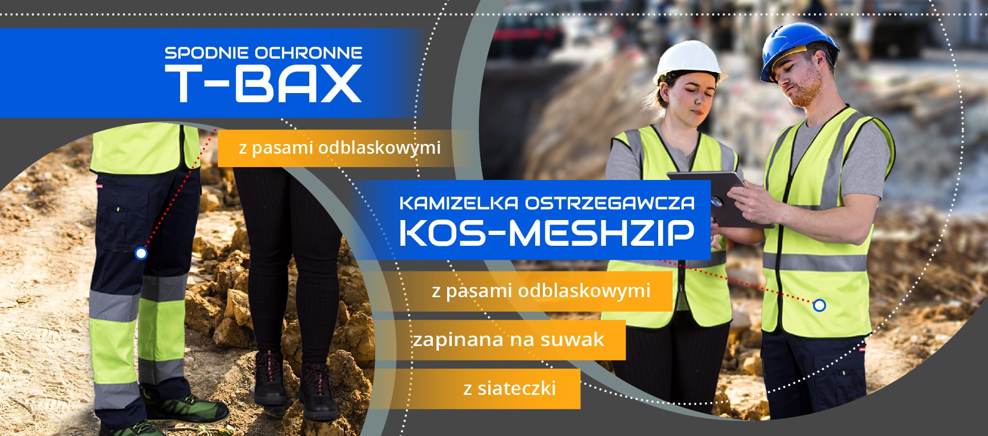 ubrania ostrzegawcze kamizelka i spodnie-min